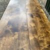 Antique French Sycamore D-End Rounded Refectory Dining Table, c1860. L203 - Image 5