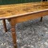 Antique French Sycamore D-End Rounded Refectory Dining Table, c1860. L203 - Image 3