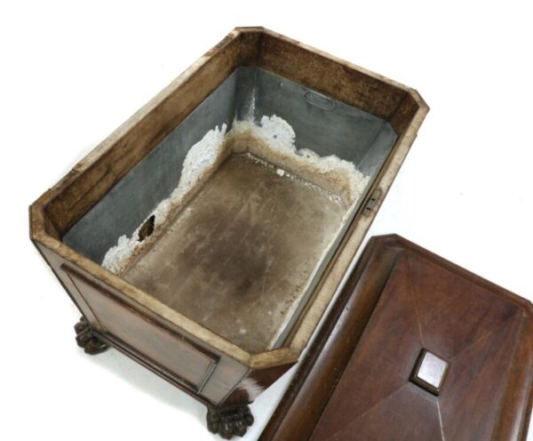Antique Regency Mahogany Sarcophagus Cellarette, c 1820 - Image 3