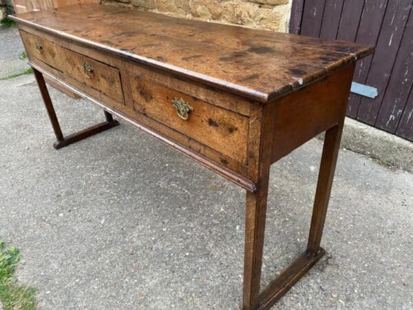 Antique Early Georgian Country Oak Sideboard Base, c 1760 - Image 2