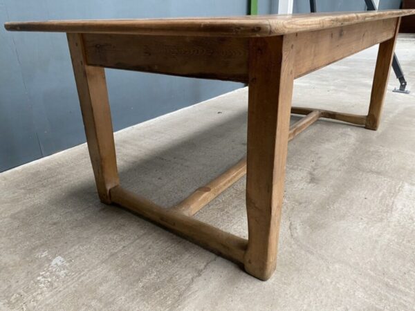 Antique Georgian Pine Farmhouse Rectangular Dining Table, c 1810. L212 - Image 4