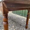 Antique French Sycamore D-End Rounded Refectory Dining Table, c1860. L203 - Image 4