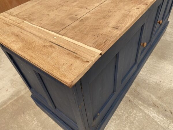 Antique Mahogany Shop 3m Workbench Island Counter, c 1890 L197 - Image 10