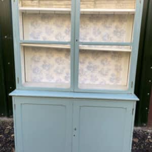 Antique French Duck Egg Blue Painted Housekeeper’s Cupboard, circa 1870 armoire Miscellaneous