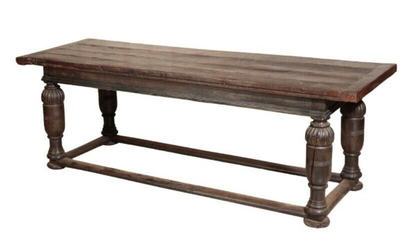Antique Queen Anne Period Oak Refectory Dining Table, circa 1710