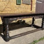 Antique Period Jacobean Oak Refectory Dining Table, circa 1620 Dining Miscellaneous