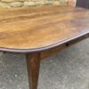 Antique French Oak Oval Refectory Dining Table, c 1870 - Image 12