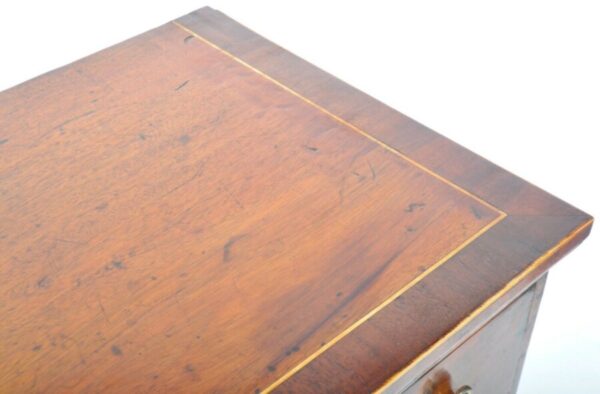 Antique Mahogany Georgian Apothecary Chest Bank Drawers, c1820 - Image 3