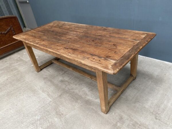 Antique Georgian Pine Farmhouse Rectangular Dining Table, c 1810. L212 - Image 12