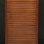Antique Edwardian Mahogany Tambour Filing Cabinet, c 1900 cabinet Miscellaneous