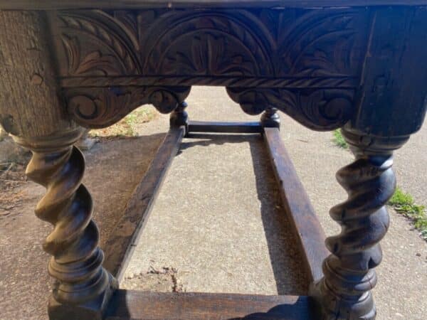 Antique Period Jacobean Oak Refectory Dining Table, circa 1620 - Image 4