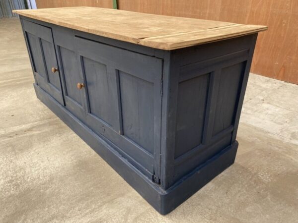 Antique Mahogany Shop 3m Workbench Island Counter, c 1890 L197 - Image 4