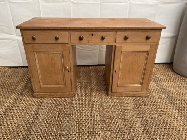 Antique Pine Desk Dressing Table, c 1880 - Image 5