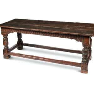 Antique Charles II Period Oak Refectory Dining Table, c 1680 Dining Miscellaneous