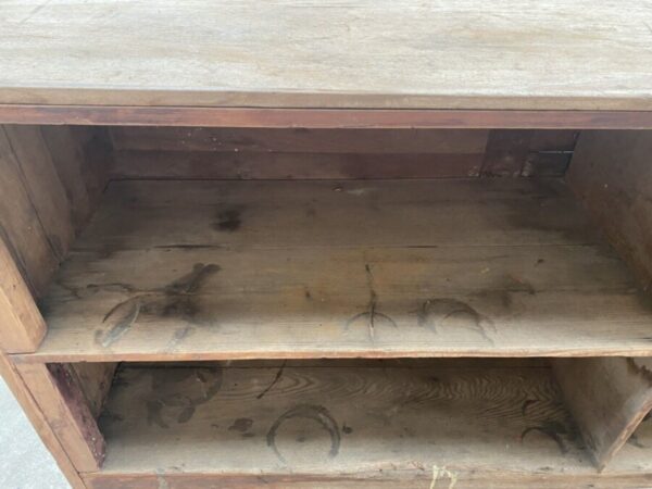 Antique Mahogany Shop 3m Workbench Island Counter, c 1890 L300 - Image 7