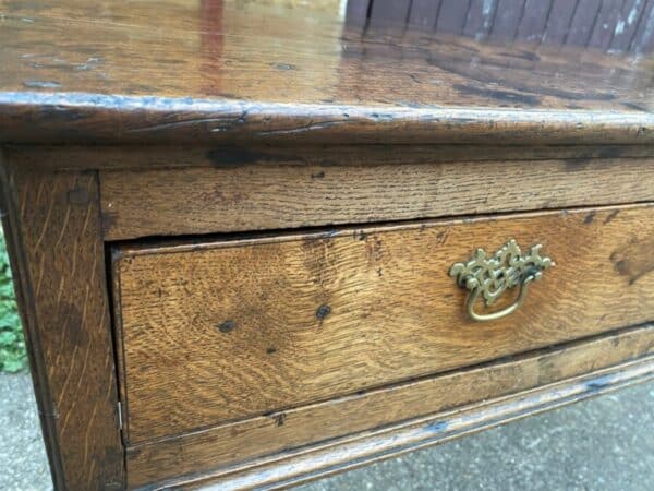 Antique Early Georgian Country Oak Sideboard Base, c 1760 - Image 3