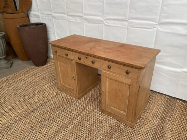 Antique Pine Desk Dressing Table, c 1880 - Image 2