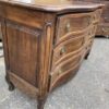 Antique French Chestnut Serpentine Commode Chest of Drawers, c 1740 - Image 3