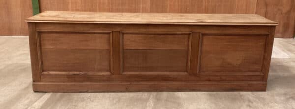 Antique Mahogany Shop 3m Workbench Island Counter, c 1890 L300