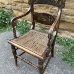 Antique English Regency Cane Armchair in Original Finish, c 1820 Antique Miscellaneous