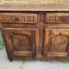 Antique French Chestnut Sideboard Buffet Cupboard, c 1860 - Image 3
