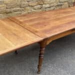 Antique French Cherrywood Extending Refectory Dining Table, c 1820. L321 Dining Miscellaneous