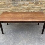 Antique French Pine & Oak Refectory Dining Table, c 1800. L202 Dining Miscellaneous