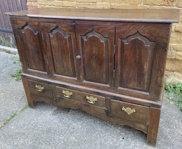 Antique Queen Anne Period Oak Mule Chest, c 1710