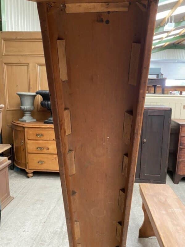 Vintage Pair Pine Benches Pews Rectangular L183 - Image 7