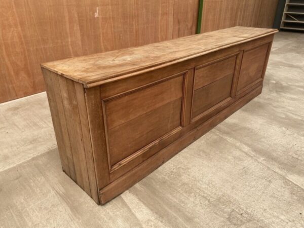 Antique Mahogany Shop 3m Workbench Island Counter, c 1890 L300 - Image 2