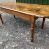 Antique French Sycamore D-End Rounded Refectory Dining Table, c1860. L203 - Image 2