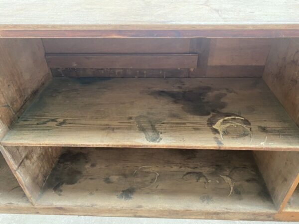 Antique Mahogany Shop 3m Workbench Island Counter, c 1890 L300 - Image 6