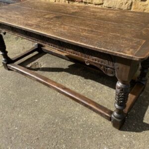 Antique English Charles II Period Oak Refectory Dining Table, c 1680 Dining Miscellaneous
