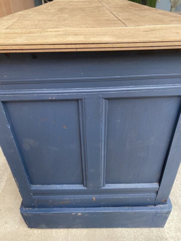 Antique Mahogany Shop 3m Workbench Island Counter, c 1890 L197 - Image 8