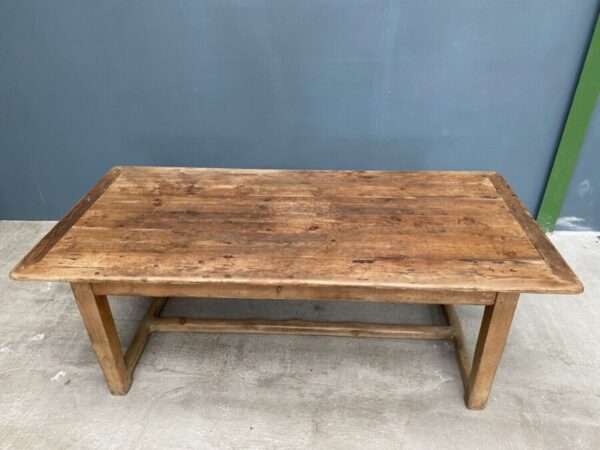 Antique Georgian Pine Farmhouse Rectangular Dining Table, c 1810. L212 - Image 3