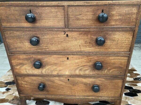 Antique Mahogany Georgian 2 over 3 Chest of Drawers, c 1820 - Image 8
