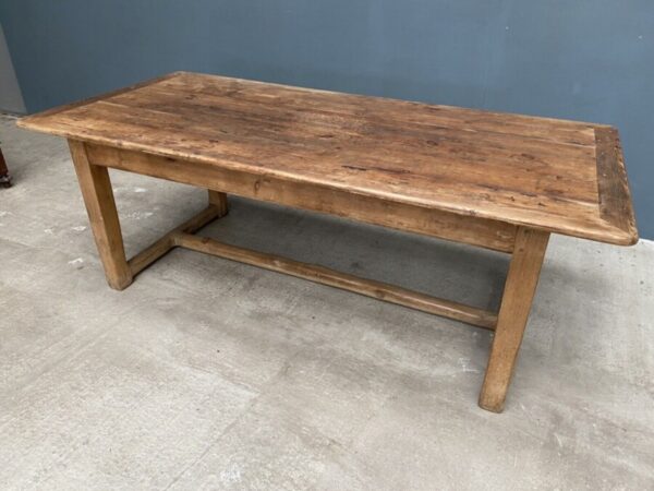 Antique Georgian Pine Farmhouse Rectangular Dining Table, c 1810. L212