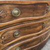 Antique French Chestnut Serpentine Commode Chest of Drawers, c 1740 - Image 4
