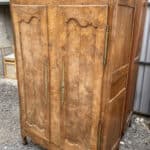 Antique French Walnut Provincial Armoire Linen Cupboard, c 1790 Antique Miscellaneous