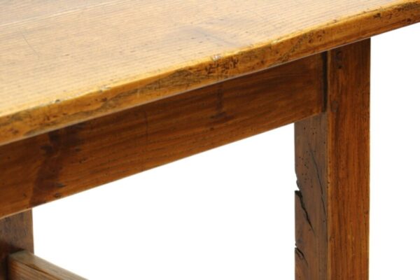 Antique English Light Oak Refectory Dining Table, c 1880 L201 - Image 5