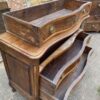 Antique French Chestnut Serpentine Commode Chest of Drawers, c 1740 - Image 11