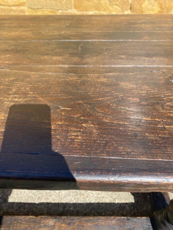 Antique Period Jacobean Oak Refectory Dining Table, circa 1620 - Image 13