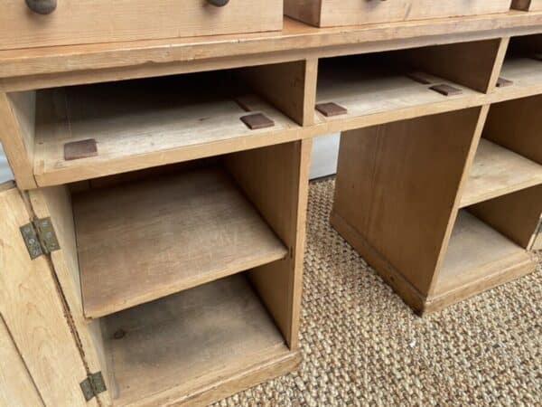 Antique Pine Desk Dressing Table, c 1880 - Image 7