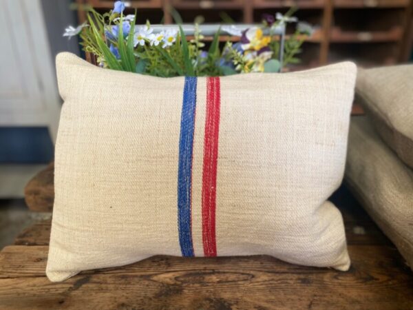 Red and Blue thin Stripe Herringbone Cushion cotton Miscellaneous 3