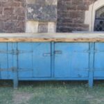 Antique Kitchen Large Base Cupboards Island Workbench, c 1860 haberdashery Miscellaneous