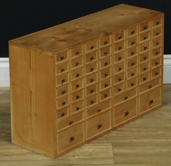 Vintage Pine Table Top Seed Collector’s Bank of Drawers bank of drawers Miscellaneous 4