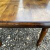 Antique French Sycamore D-End Rounded Refectory Dining Table, c1860. L203 - Image 8