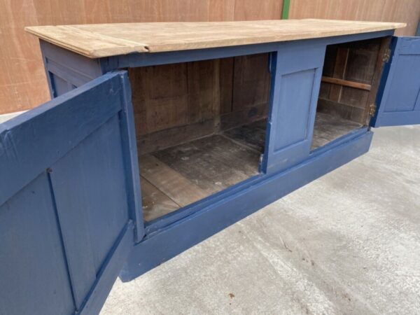 Antique Mahogany Shop 3m Workbench Island Counter, c 1890 L197 - Image 11