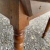 Antique French Sycamore D-End Rounded Refectory Dining Table, c1860. L203 - Image 9