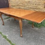 Vintage French Walnut Art Deco Extending Dining Table, c 1920 L254 Dining Miscellaneous